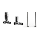 Talus Bold - Thermostatic Radiator Valve & Installation Kit - Chrome Corner 15mm