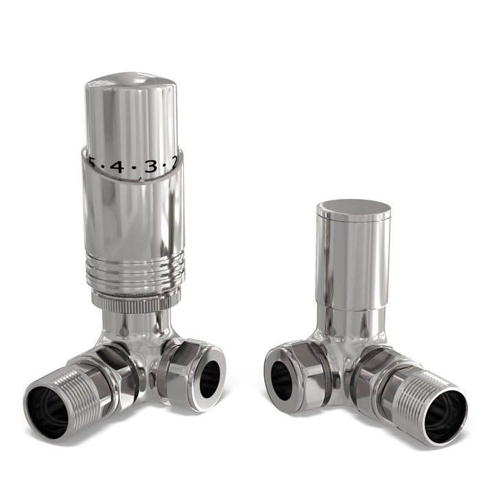 Talus Bold - Thermostatic Radiator Valve & Accessory Kit - Chrome Corner 15mm