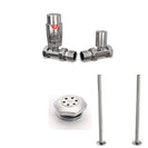 Talus Flair - Thermostatic Radiator Valve & Accessory Kit - Chrome Straight 15mm