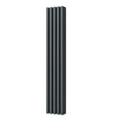 Temple - Anthracite Vertical Square Tube Column Radiator H1800mm x W322mm