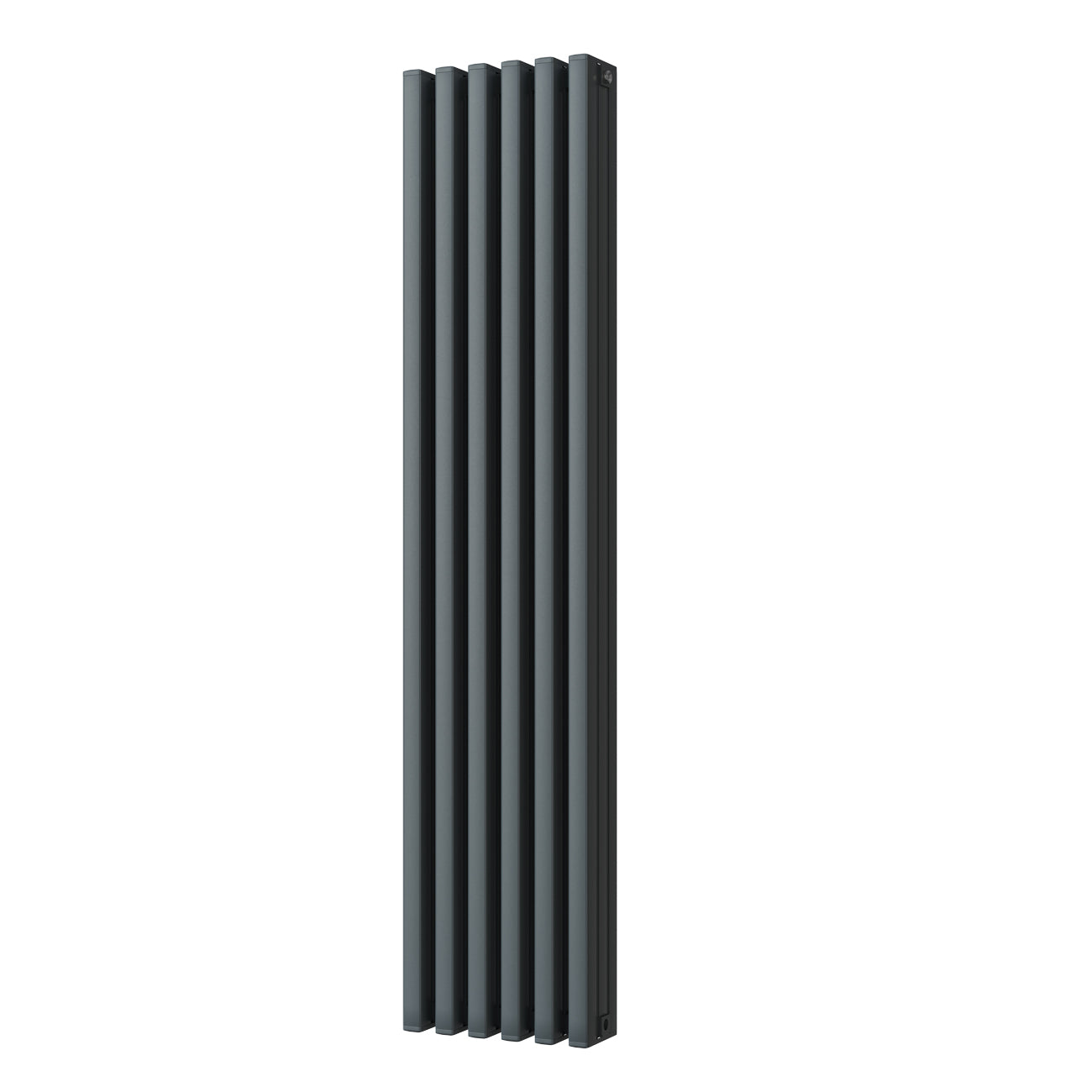 Temple - Anthracite Vertical Square Tube Column Radiator H1800mm x W39
