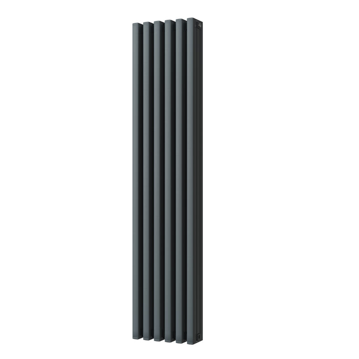Temple - Anthracite Vertical Square Tube Column Radiator H1800mm x W390mm