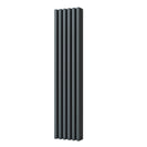 Temple - Anthracite Vertical Square Tube Column Radiator H1800mm x W390mm