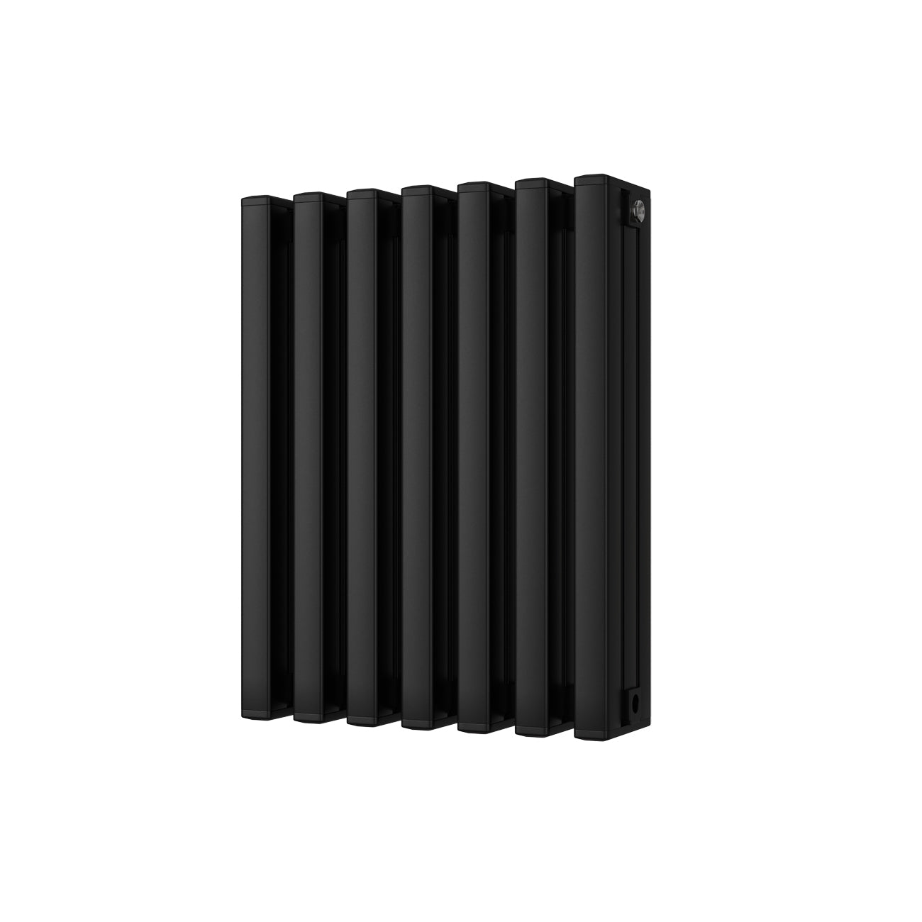 Temple - Black Square Tube Column Radiator H600mm x W458mm