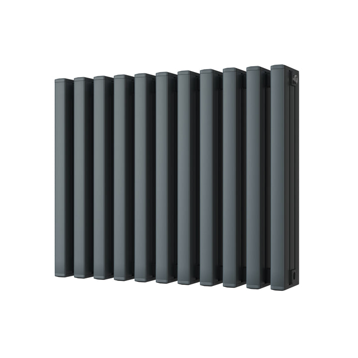Temple - Anthracite Square Tube Column Radiator H600mm x W730mm