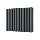 Temple - Anthracite Square Tube Column Radiator H600mm x W730mm