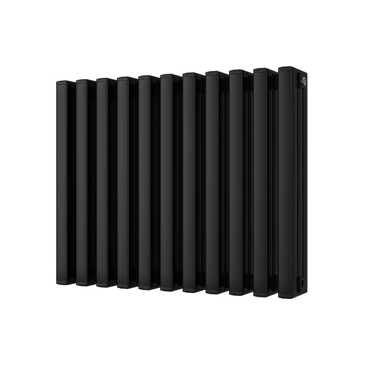 Temple - Black Square Tube Column Radiator H600mm x W730mm