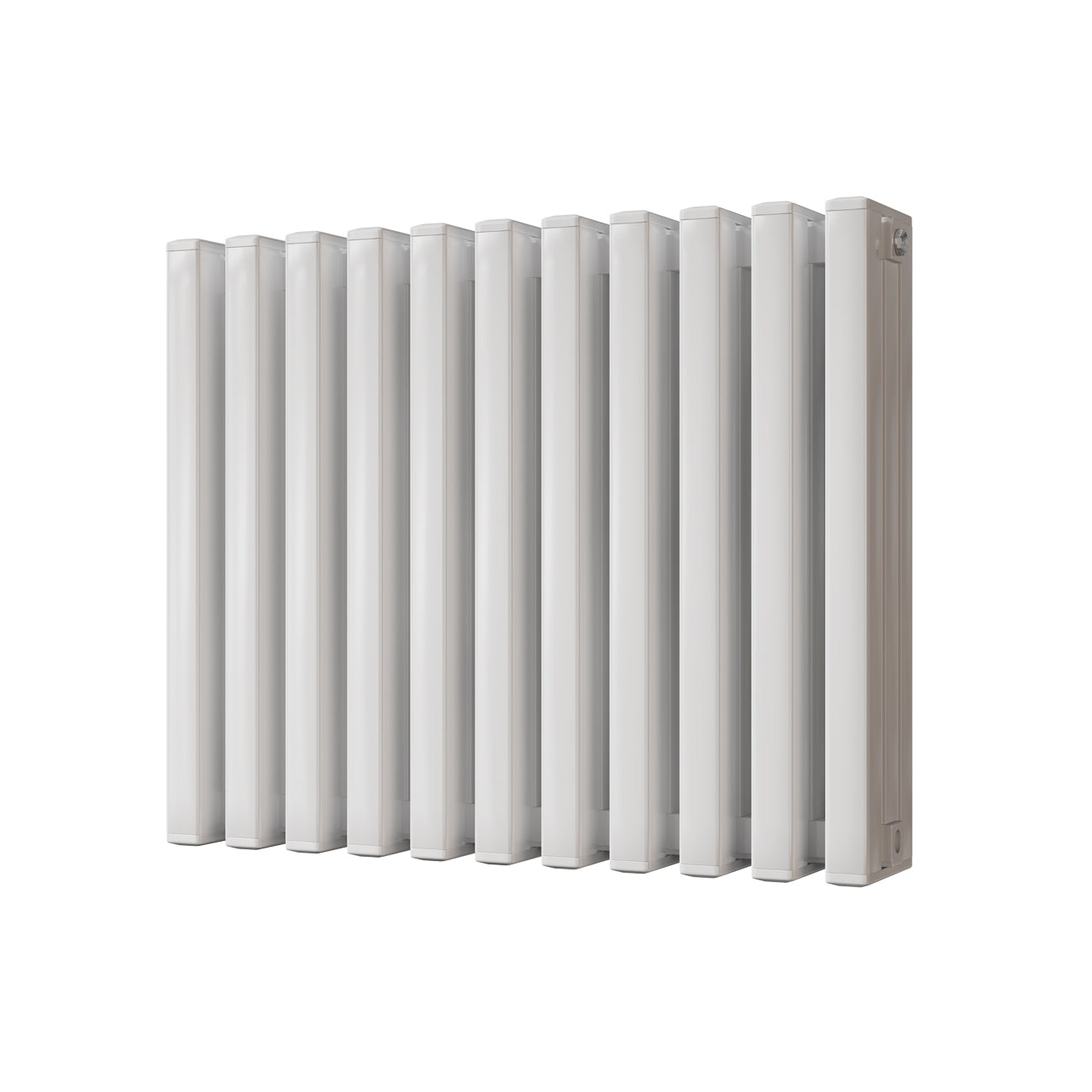 White Square Tube Column Radiator H600mm x W730mm - Temple | UK Radiators