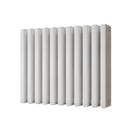 Temple - White Square Tube Column Radiator H600mm x W730mm