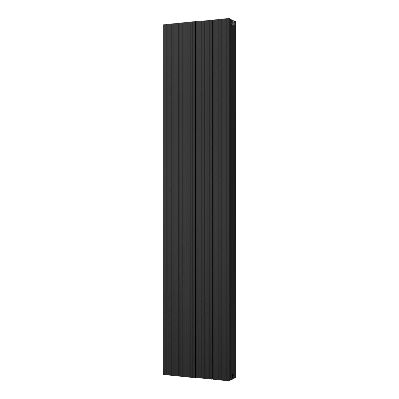 Thetford - Black Vertical Radiator Double Panel H1800mm x W372mm Grooved