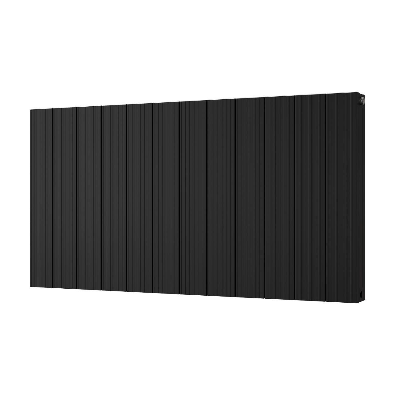 Thetford - Black Horizontal Radiator Double Panel H600mm x W1124mm Grooved