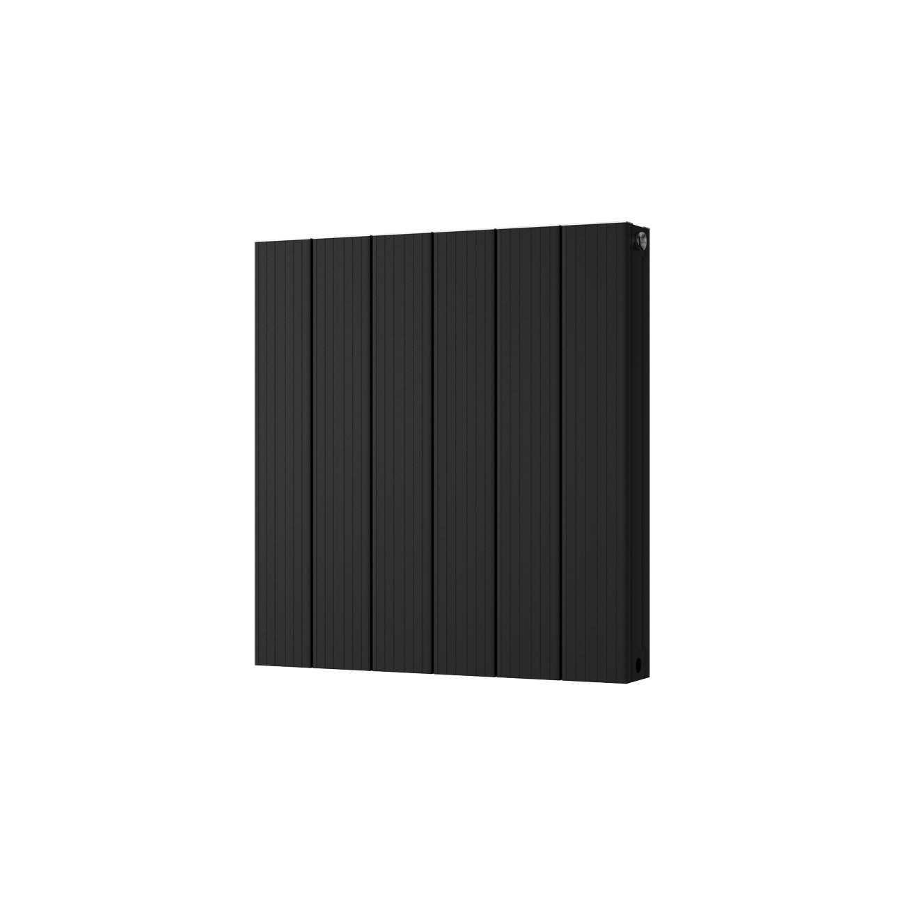 Thetford - Black Horizontal Radiator Double Panel H600mm x W560mm Grooved