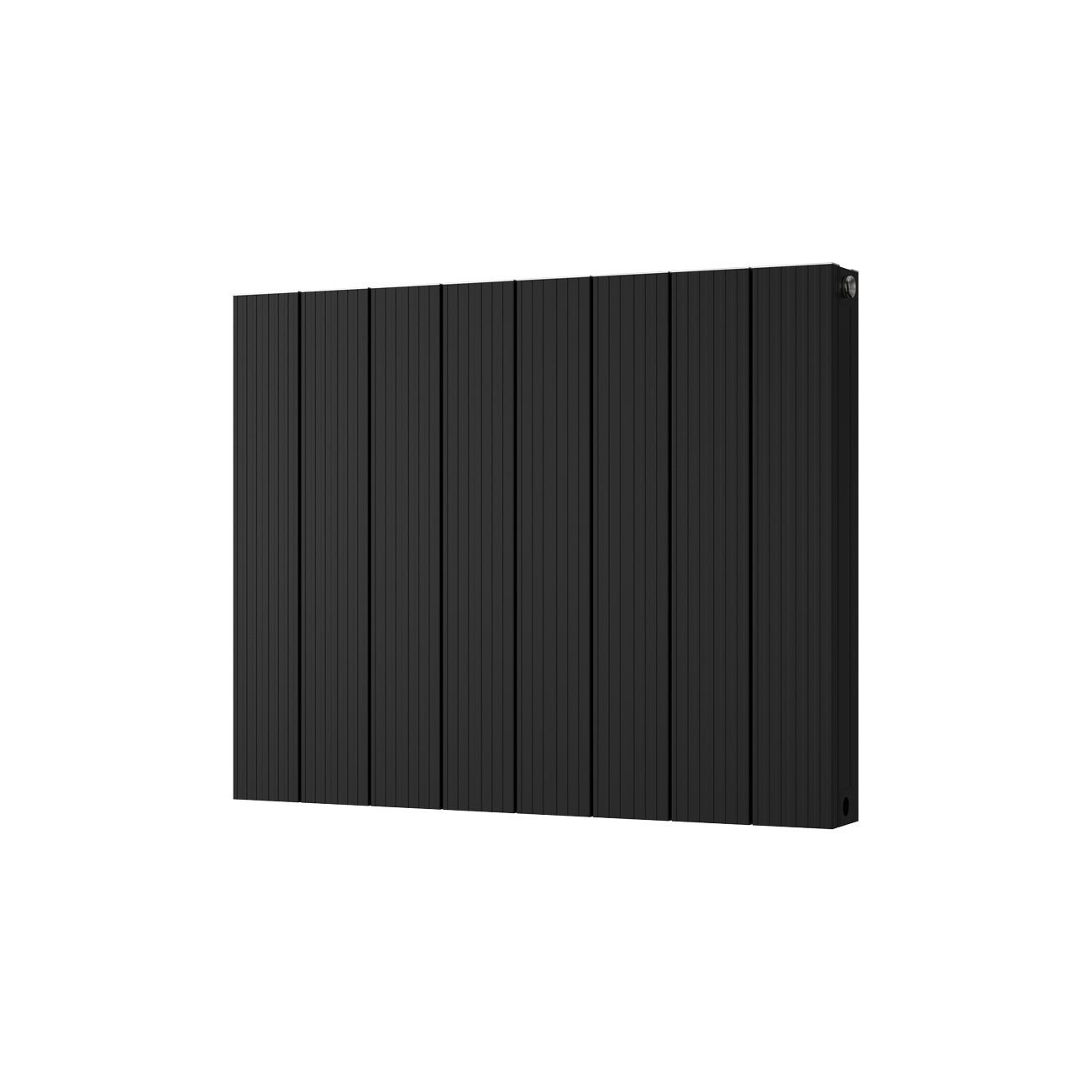 Thetford - Black Horizontal Radiator Double Panel H600mm x W748mm Grooved