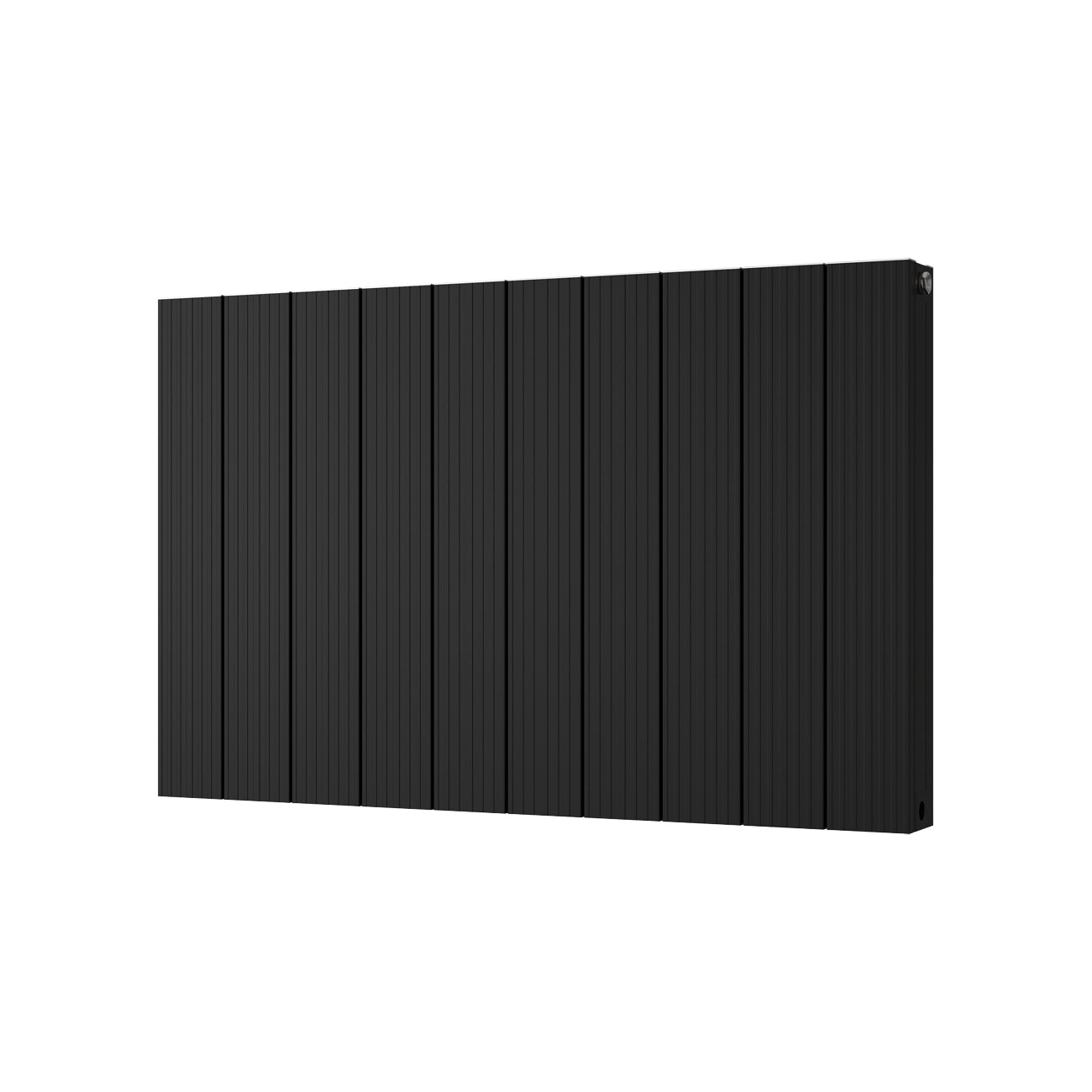 Thetford - Black Horizontal Radiator Double Panel H600mm x W936mm Grooved