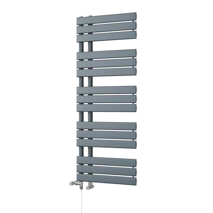 Tristan - Anthracite Dual Fuel Towel Rail H1292mm x W500mm Standard