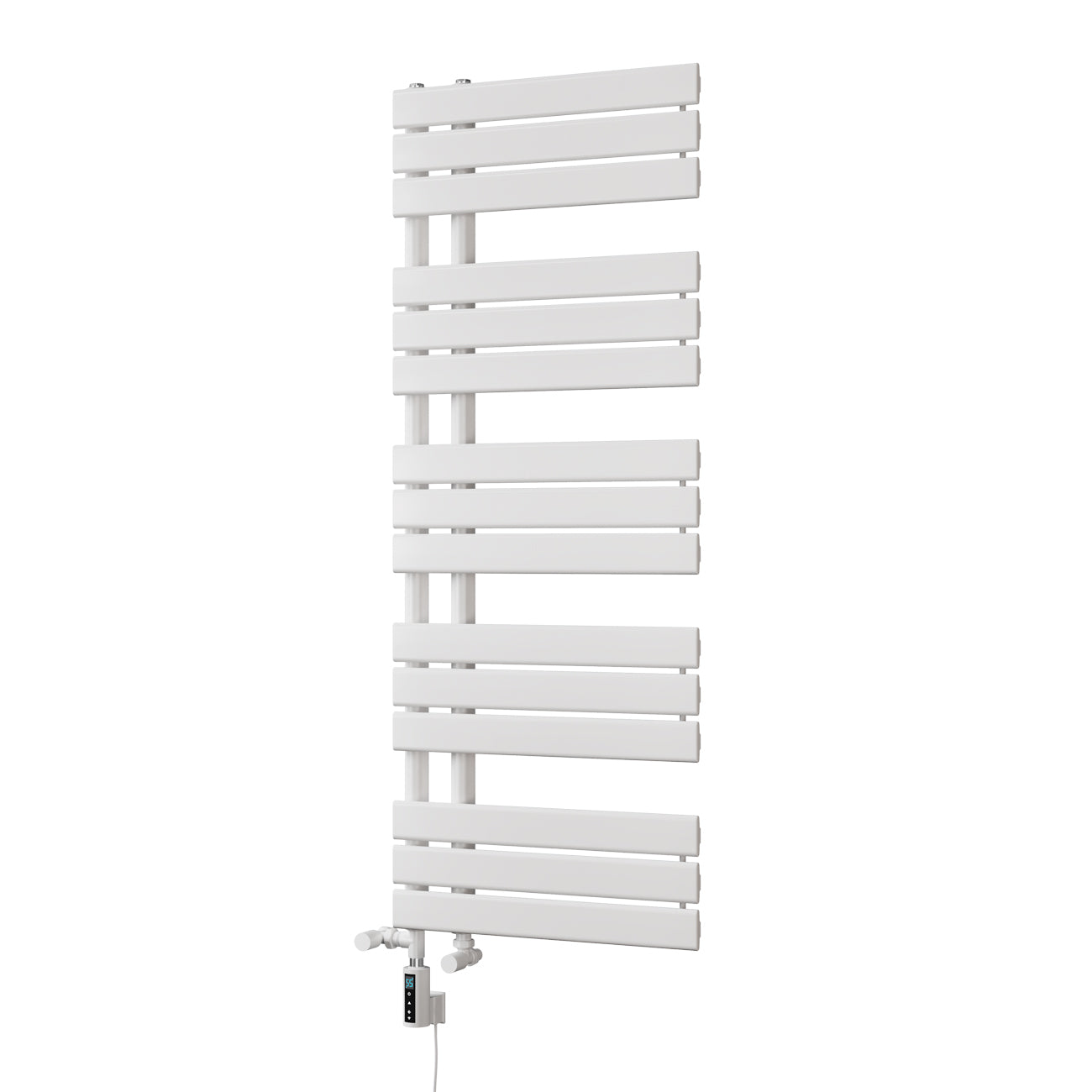 Tristan - White Dual Fuel Towel Rail H1292mm x W500mm Thermostatic WIFI