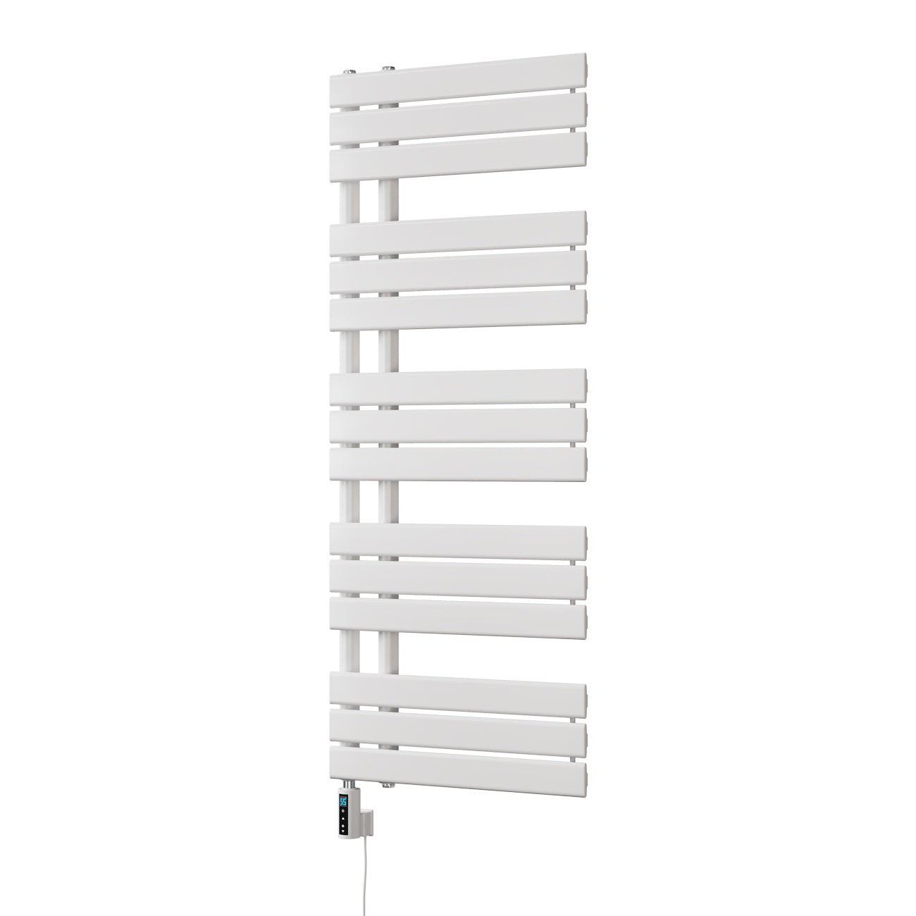 Tristan - White Electric Towel Rail H1292mm x W500mm 600w Thermostatic WIFI