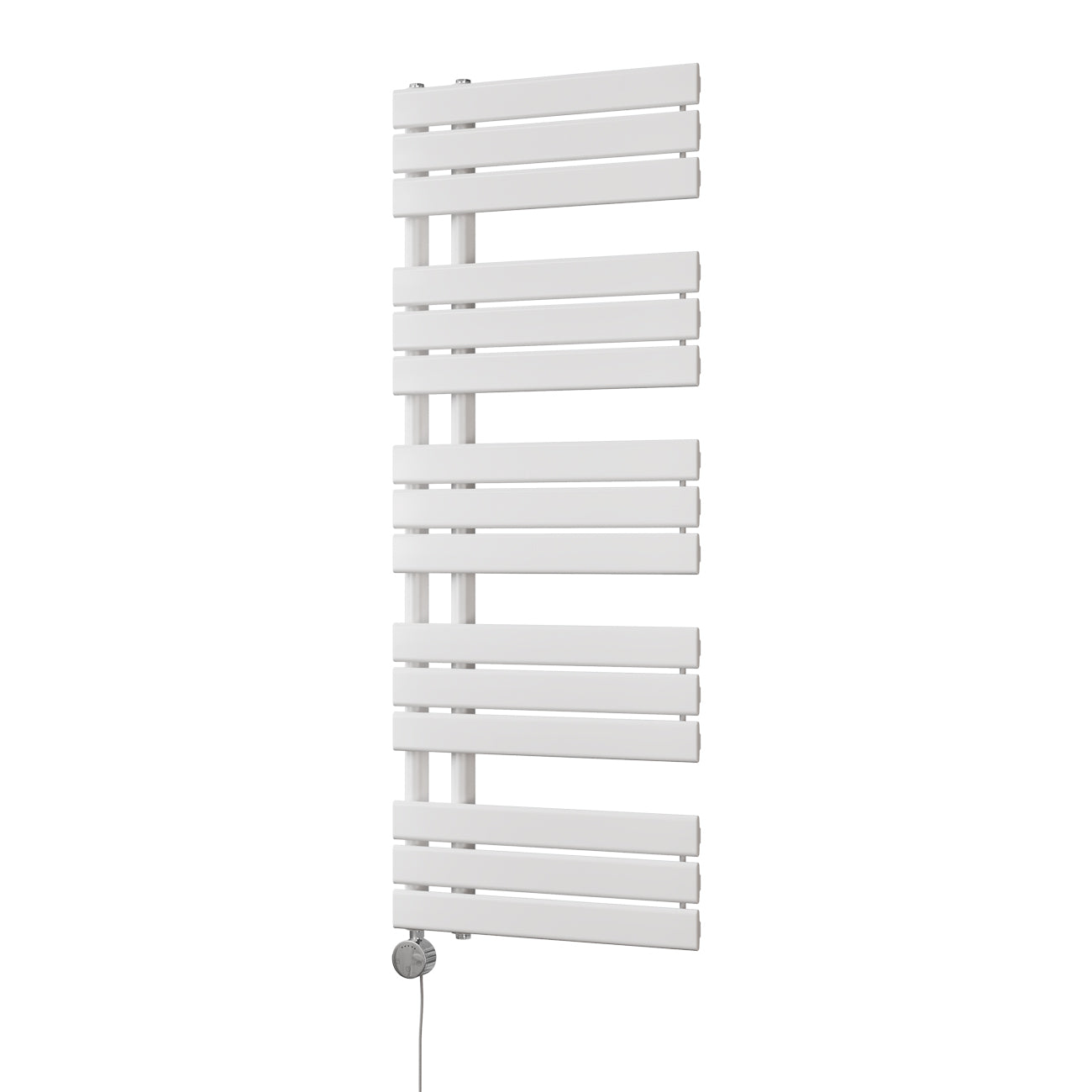 Tristan - White Electric Towel Rail H1292mm x W500mm 600w Thermostatic
