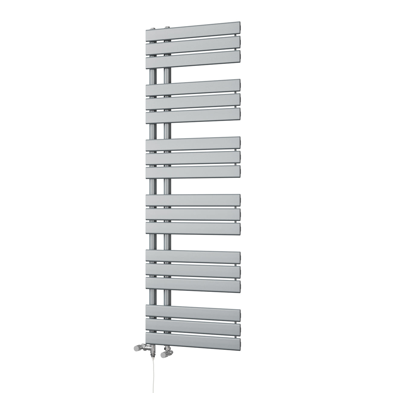 Tristan - Silver Dual Fuel Towel Rail H1564mm x W500mm Standard
