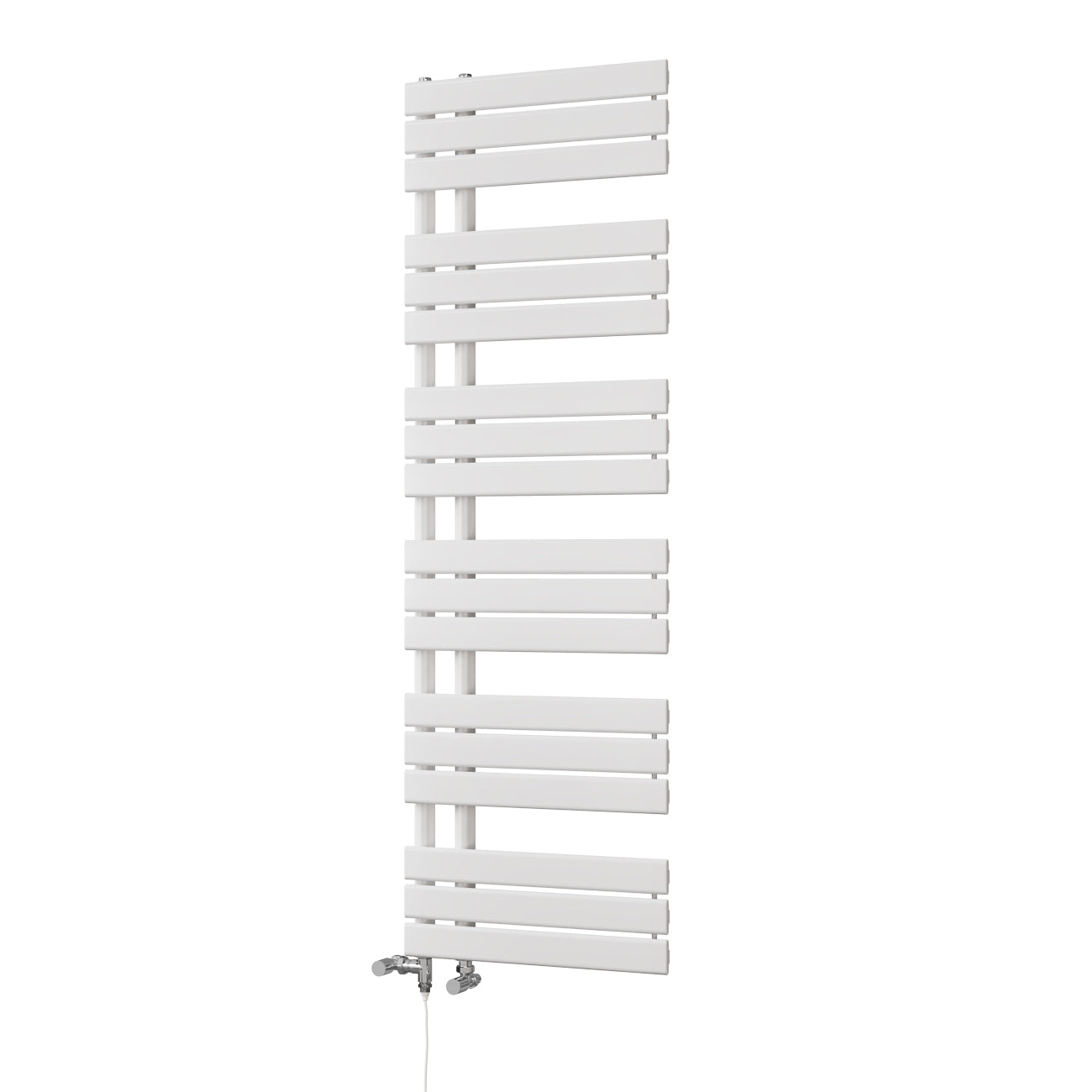 Tristan - White Dual Fuel Towel Rail H1564mm x W500mm Standard