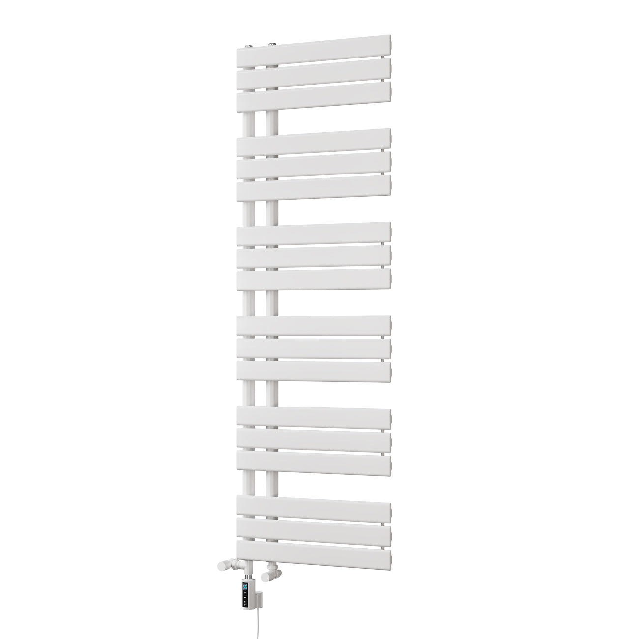 Tristan - White Dual Fuel Towel Rail H1564mm x W500mm Thermostatic WIFI