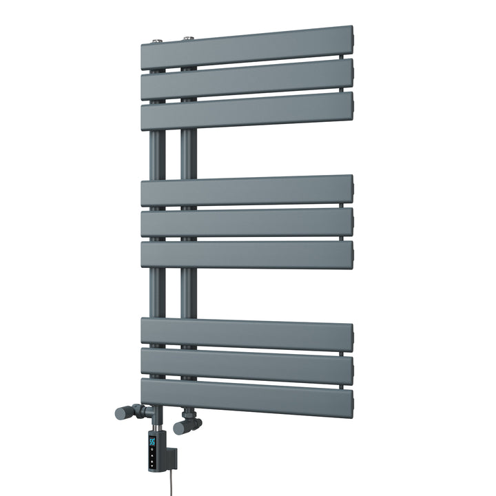Tristan - Anthracite Dual Fuel Towel Rail H816mm x W500mm Thermostatic WIFI