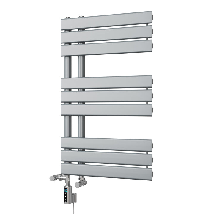 Tristan - Silver Dual Fuel Towel Rail H816mm x W500mm Thermostatic WIFI
