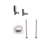 Talus Bold - Thermostatic Radiator Valve & Accessory Kit - Chrome Angled 15mm