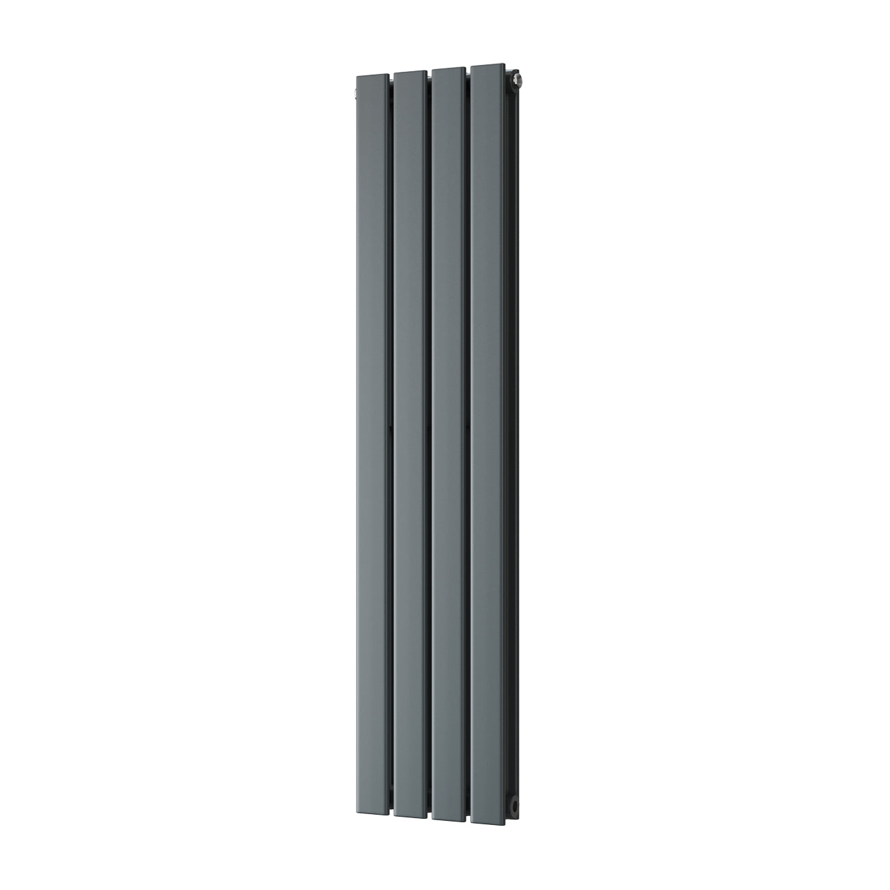 Typhoon - Anthracite Designer Radiator H1200mm x W272mm Double Panel - Feet Included