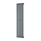 Typhoon - Anthracite Designer Radiator H1200mm x W272mm Single Panel - Feet Included