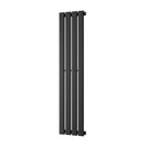 Typhoon - Black Designer Radiator H1200mm x W272mm Single Panel - Feet Included
