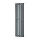 Typhoon - Anthracite Designer Radiator H1200mm x W340mm Single Panel - Feet Included