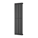 Typhoon - Black Designer Radiator H1200mm x W340mm Single Panel - Feet Included