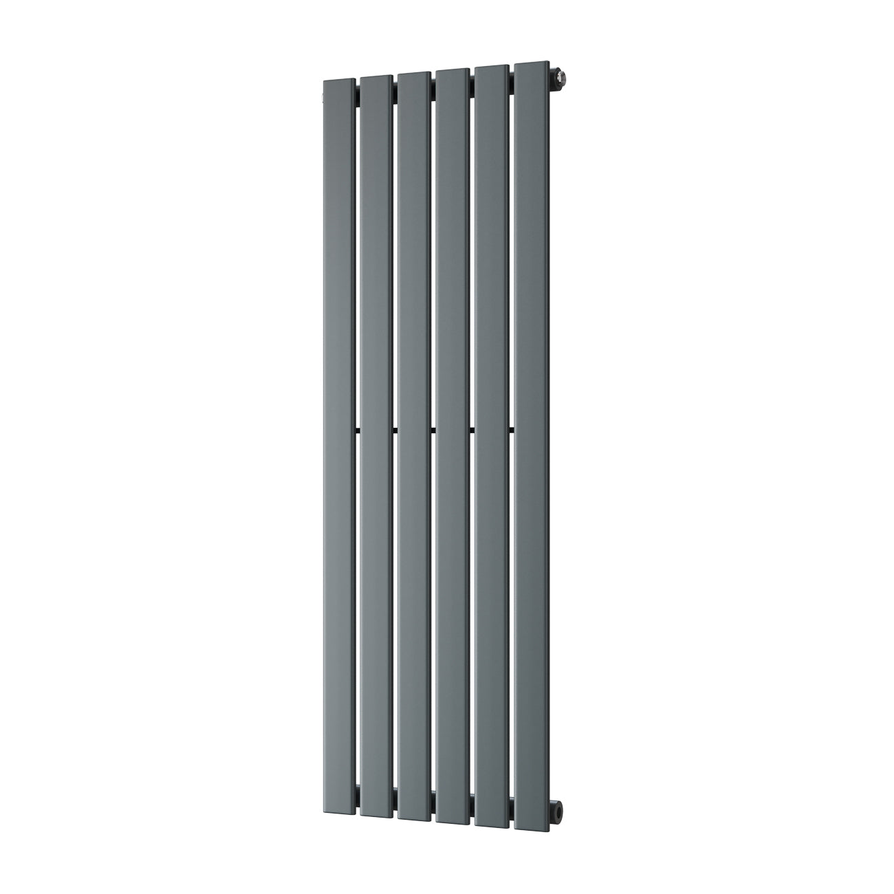 Typhoon - Anthracite Designer Radiator H1200mm x W408mm Single Panel - Feet Included