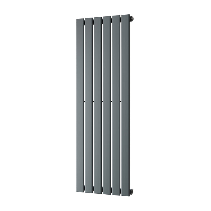 Typhoon - Anthracite Designer Radiator H1200mm x W408mm Single Panel - Feet Included