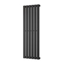 Typhoon - Black Designer Radiator H1200mm x W408mm Single Panel - Feet Included