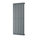 Typhoon - Anthracite Designer Radiator H1200mm x W476mm Single Panel - Feet Included