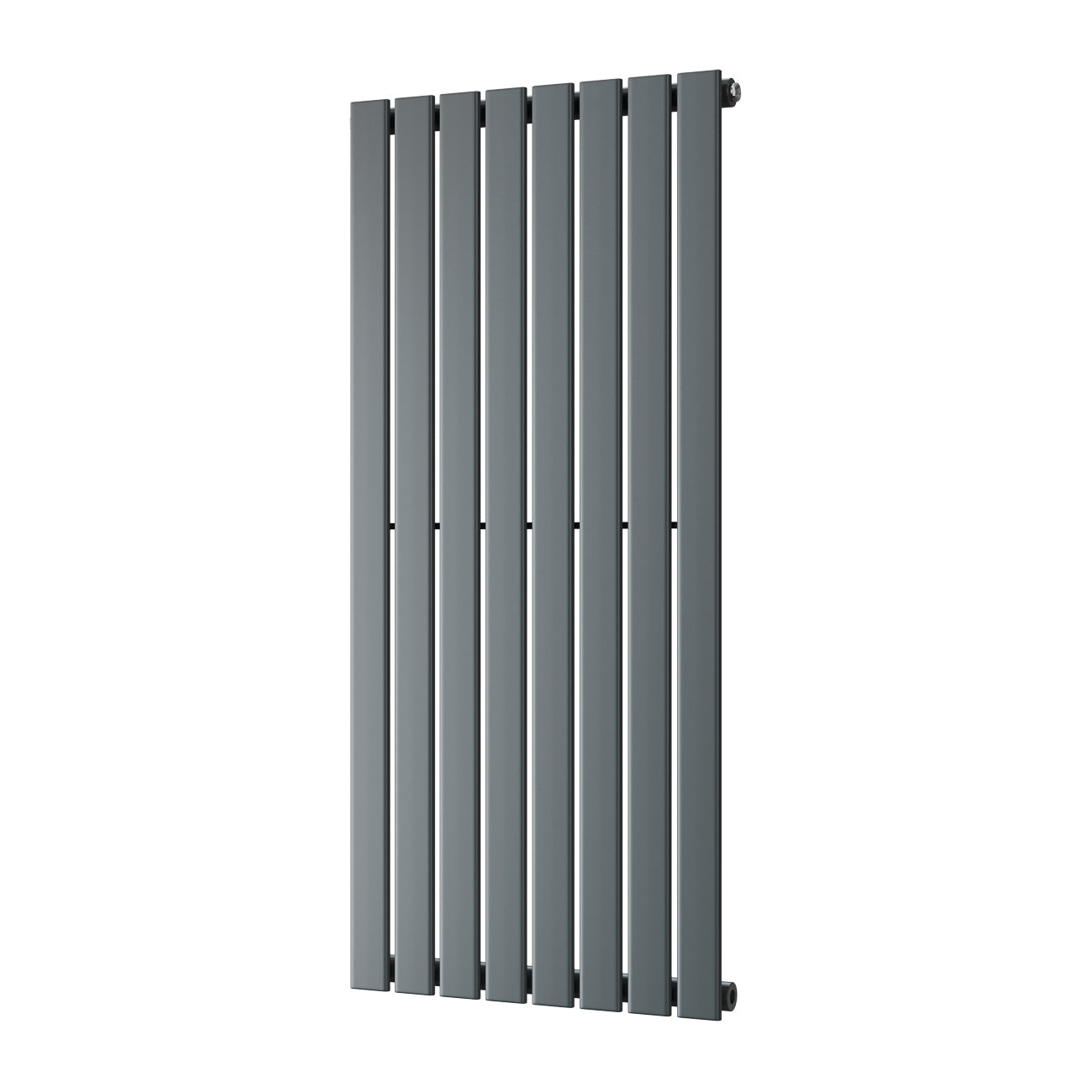 Typhoon - Anthracite Designer Radiator H1200mm x W544mm Single Panel - Feet Included