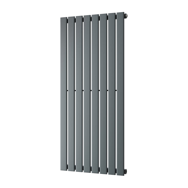 Typhoon - Anthracite Designer Radiator H1200mm x W544mm Single Panel - Feet Included