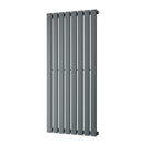 Typhoon - Anthracite Designer Radiator H1200mm x W544mm Single Panel - Feet Included