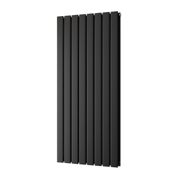 Typhoon - Black Designer Radiator H1200mm x W544mm Double Panel - Feet Included