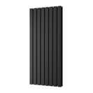 Typhoon - Black Designer Radiator H1200mm x W544mm Double Panel - Feet Included