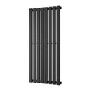 Typhoon - Black Designer Radiator H1200mm x W544mm Single Panel - Feet Included