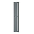 Typhoon - Anthracite Designer Radiator H1400mm x W272mm Single Panel - Feet Included