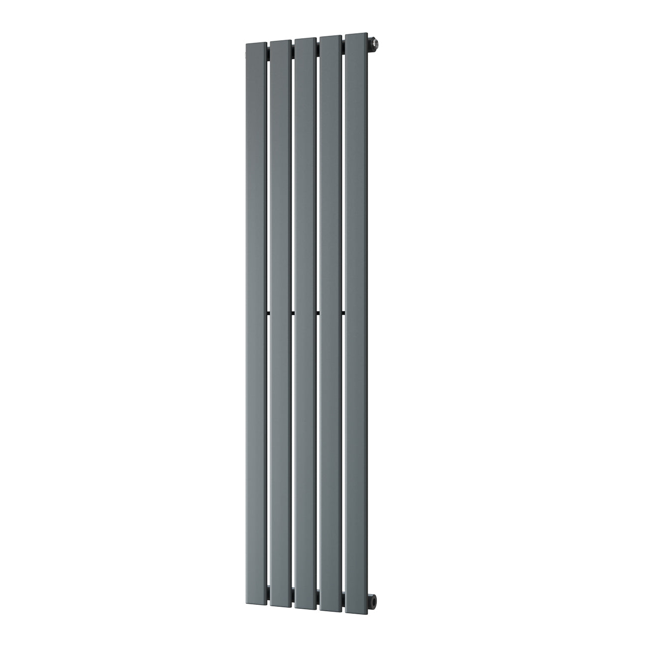 Typhoon - Anthracite Designer Radiator H1400mm x W340mm Single Panel - Feet Included