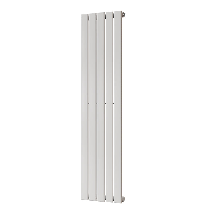 Typhoon - White Designer Radiator H1400mm x W340mm Single Panel - Feet Included