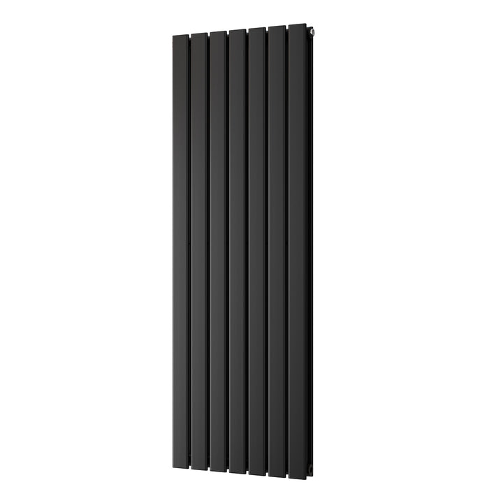 Typhoon - Black Designer Radiator H1400mm x W476mm Double Panel - Feet Included