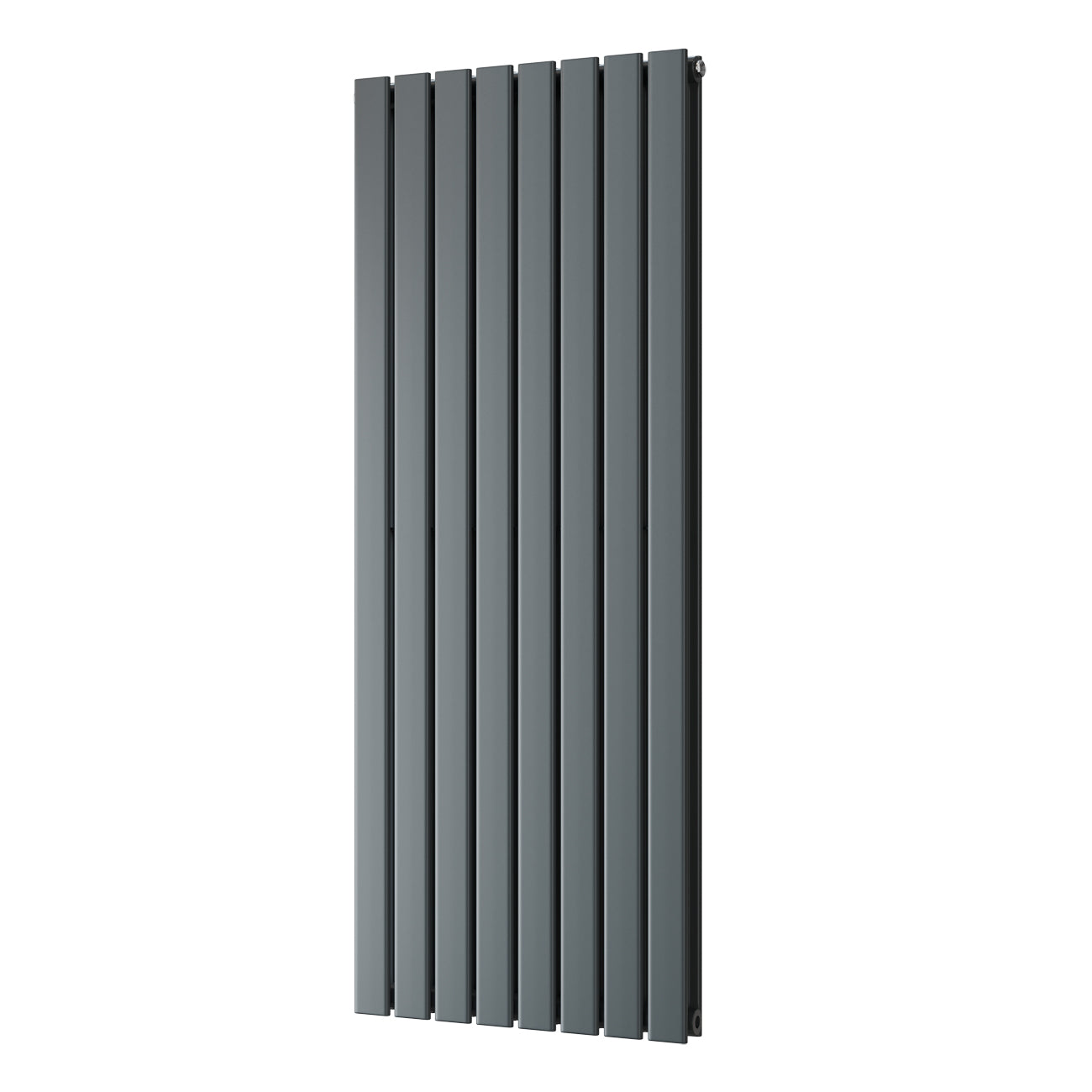 Typhoon - Anthracite Designer Radiator H1400mm x W544mm Double Panel - Feet Included