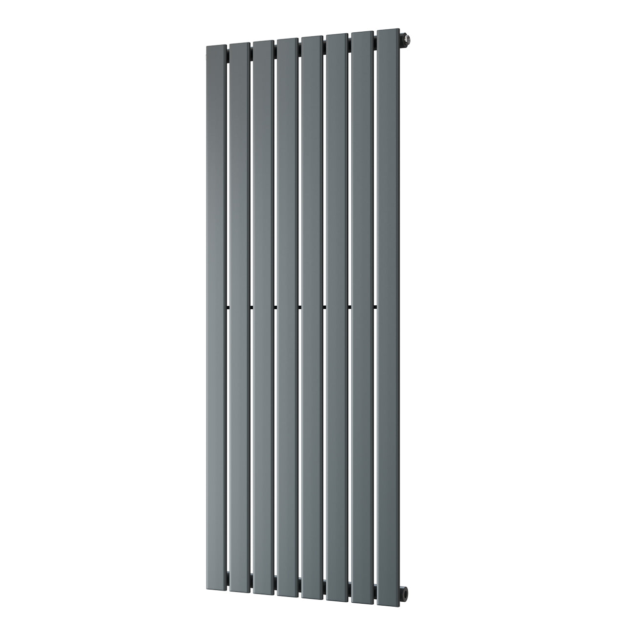 Typhoon - Anthracite Designer Radiator H1400mm x W544mm Single Panel - Feet Included