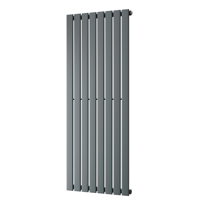 Typhoon - Anthracite Designer Radiator H1400mm x W544mm Single Panel - Feet Included